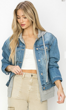 Load image into Gallery viewer, Risen Jeans -Oversized Hoodie Jacket - Denim