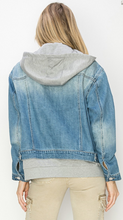 Load image into Gallery viewer, Risen Jeans -Oversized Hoodie Jacket - Denim