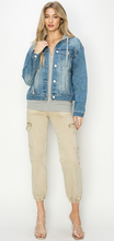 Load image into Gallery viewer, Risen Jeans -Oversized Hoodie Jacket - Denim