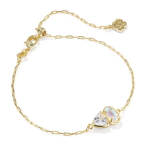 Load image into Gallery viewer, Kendra Scott Tatum Chain Bracelet - Gold White CZ Mix