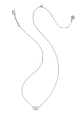 Load image into Gallery viewer, Kendra Scott Mini Elisa Luxe Pendant Necklace - Silver CZ