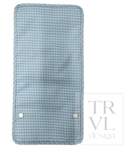 Load image into Gallery viewer, TRVL Design - Mini Rollup Hanging Bag - Gingham Mist