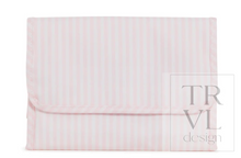 Load image into Gallery viewer, TRVL Design - Mini Rollup Hanging Bag - Pimlico Pink Stripe