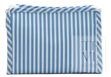 Load image into Gallery viewer, TRVL Design - Roadie Small Zip Pouch - Pimlico Stripe Chambray
