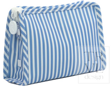 Load image into Gallery viewer, TRVL Design - Roadie Small Zip Pouch - Pimlico Stripe Chambray