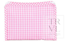 Load image into Gallery viewer, TRVL Design - Roadie Small Zip Pouch - Gingham Pink