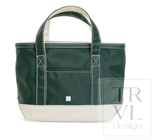 Load image into Gallery viewer, TRVL Design - Mini Tote - Coated Canvas Two Tone Heritage Green