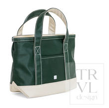 Load image into Gallery viewer, TRVL Design - Mini Tote - Coated Canvas Two Tone Heritage Green
