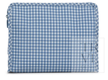 Load image into Gallery viewer, TRVL Design - Roadie Large Zip Pouch - Rodeo Check Indigo