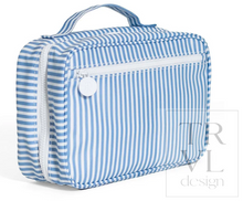 Load image into Gallery viewer, TRVL Design - Bundle Up2 Hanging Toiletry Bag- Pimlico Stripe Chambray