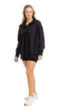 Load image into Gallery viewer, Black Vintage Wash Pullover - Black