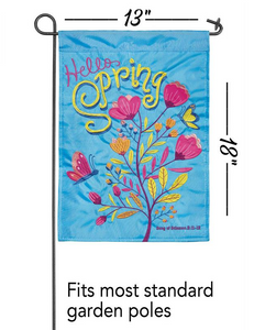 Hello Spring Garden Flag
