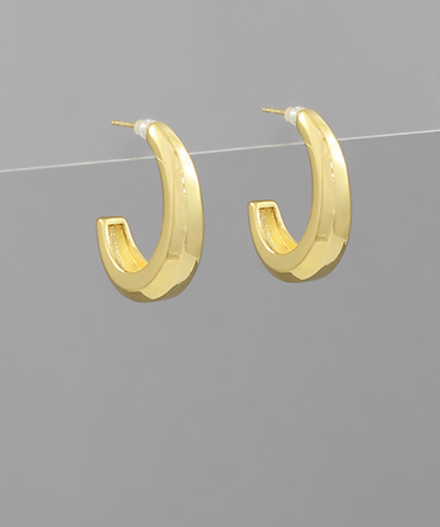 Kennedy Gold Hoop Earrings