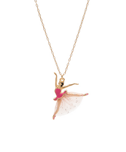 Dancing Ballerina Charm Necklace