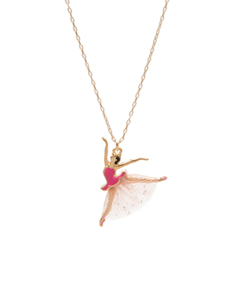 Dancing Ballerina Charm Necklace