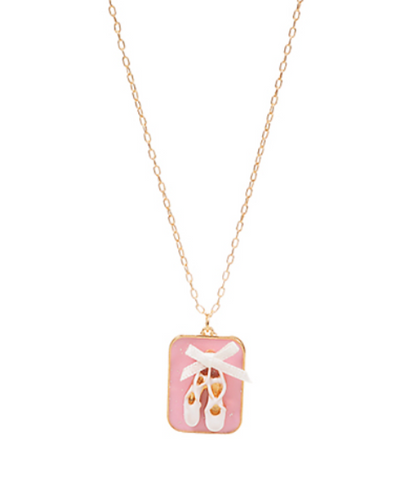 Ballet Slipper Charm Necklace