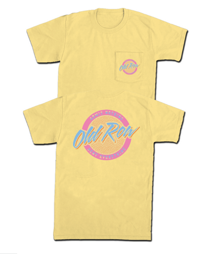 Old Row Circle Logo Pocket Tee - Butter Yellow