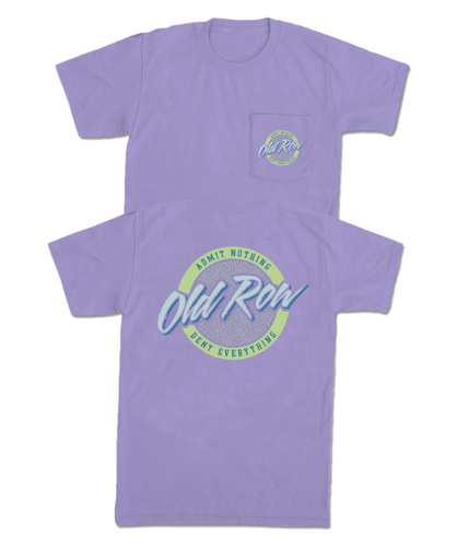 Old Row Circle Logo Pocket Tee - Violet