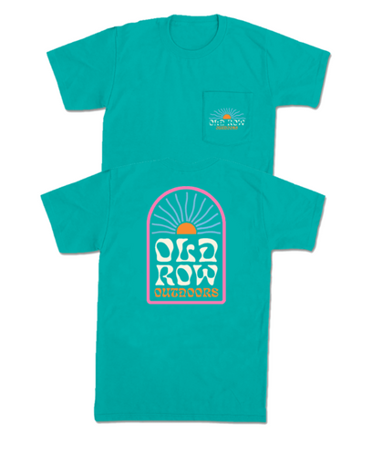 Old Row Outdoors Sun V2 Pocket Tee - Seafoam Green