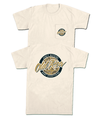 Old Row 80s Camo Circle Pocket Tee - Ivory