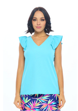 Load image into Gallery viewer, Collen Tiered Cap Sleeve Top - Mint