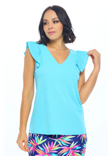 Load image into Gallery viewer, Collen Tiered Cap Sleeve Top - Mint