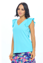 Load image into Gallery viewer, Collen Tiered Cap Sleeve Top - Mint