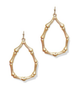 Viv and Lou Gold Bamboo Earrings