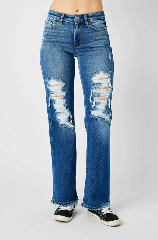 Judy Blue Mid Rise Dad Jean