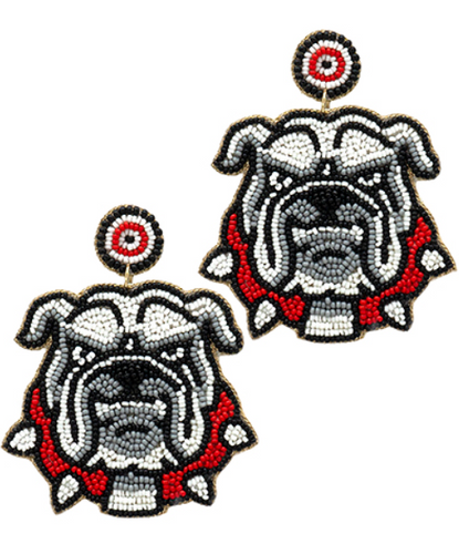 Go Dawgs Beaded Earrings