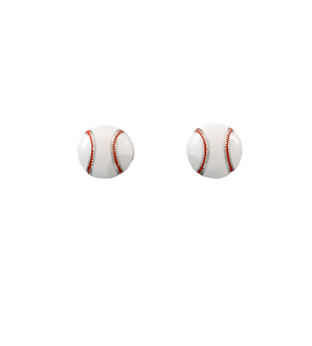 Mini Baseball Stud Earrings