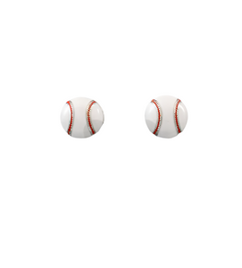 Mini Baseball Stud Earrings
