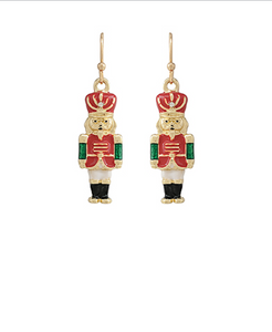 Mini Dangle Nutcracker Earrings