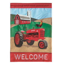 Load image into Gallery viewer, Welcome Tractor Garden Flag