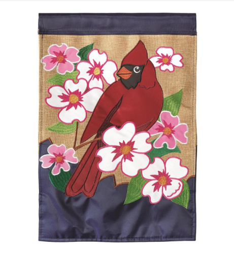 Cardinal Dogwood Garden Flag