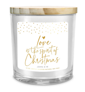 Love is the Spirit of Christmas Soy Candle