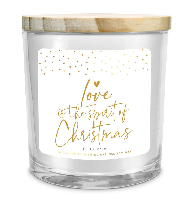 Love is the Spirit of Christmas Soy Candle