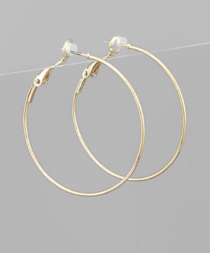 38mm Gold Hoop Earrings