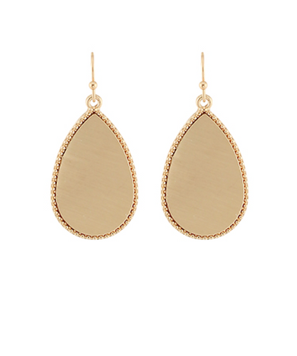30mm Gold Teardrop Earrings