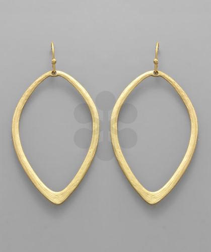 Marquise Gold Drop Earrings