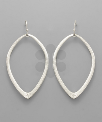 Marquise Silver Drop Earrings