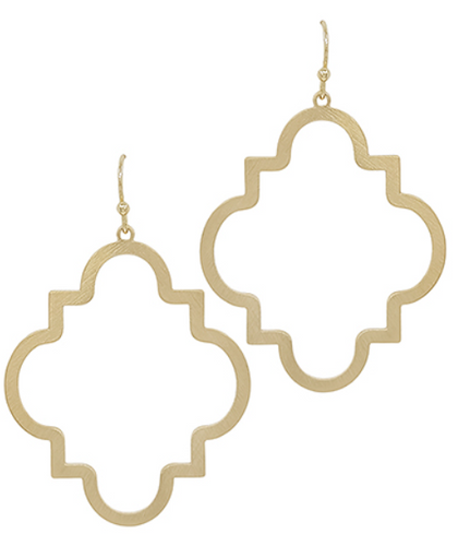 Gold Geometric Dangle Earrings
