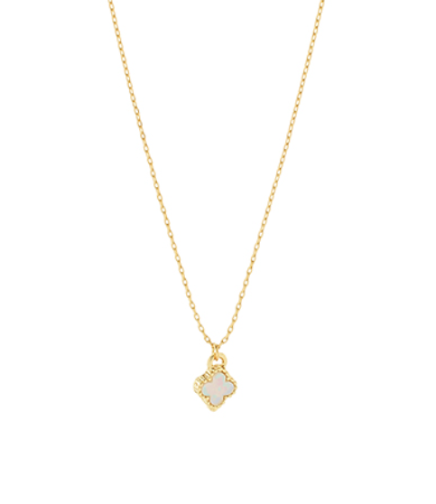 Gold Mini Clover Pendant Necklace