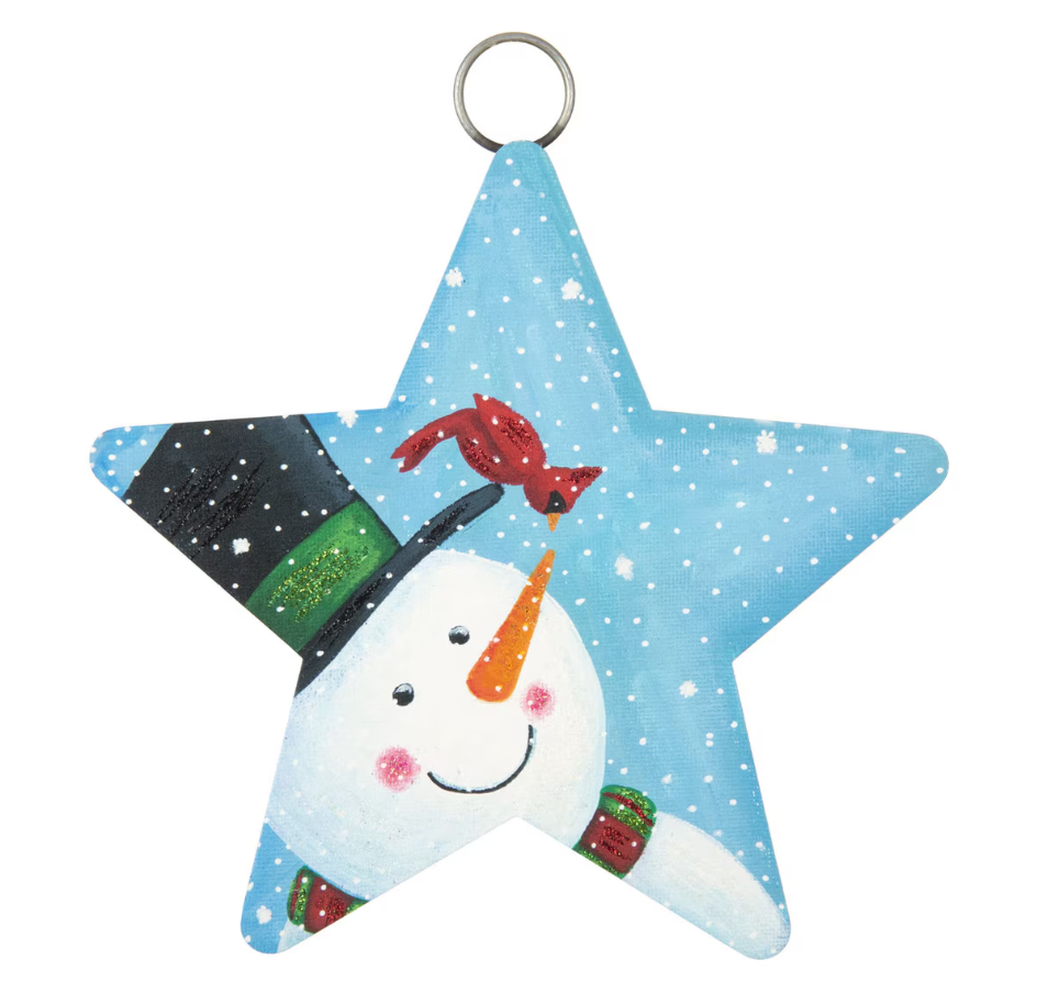 RTC Mini Gallery Charm - Snowman & Curious Cardinal