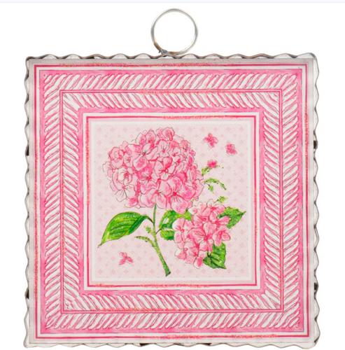 RTC Mini Gallery Charm - Pink Hydrangeas