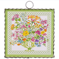 RTC Mini Gallery Charm - Green Floral Arrangement