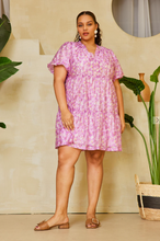 Load image into Gallery viewer, Lilac Blooms Floral Dress *Curvy*