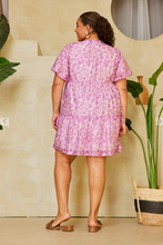 Load image into Gallery viewer, Lilac Blooms Floral Dress *Curvy*