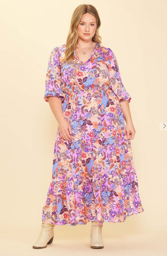 Andrea Floral Maxi Dress *Curvy*