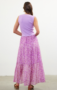 Daydream Duo Floral Dress - Lilac